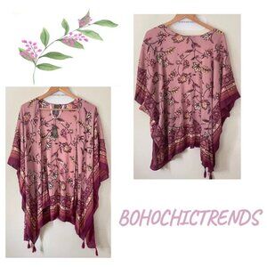 NWT Vince Camuto Kimono One Size Fits Most Boho Western